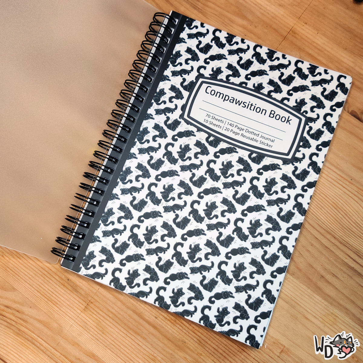 Reusable sticker & Journal Book - Compawsition Book