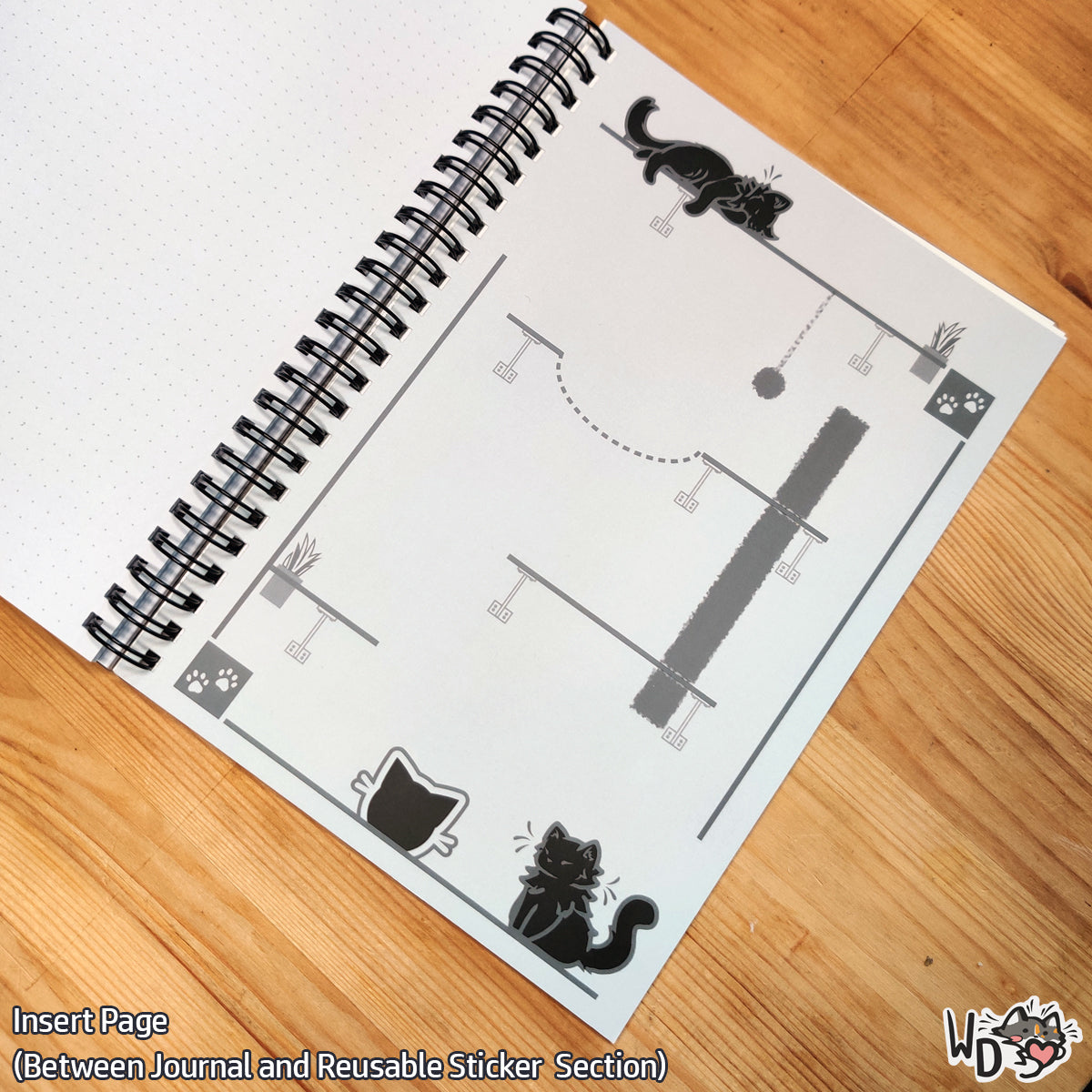 Reusable sticker & Journal Book - Compawsition Book