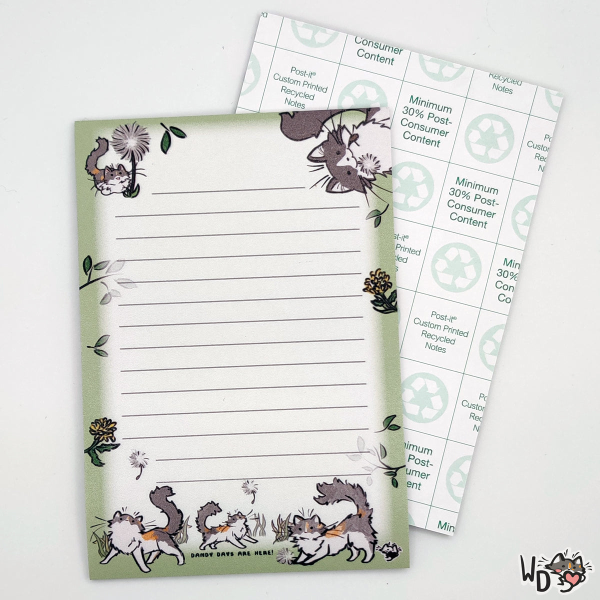 "Dandy Days" Post-it 6" x 4" Notepad (25 Sheets)