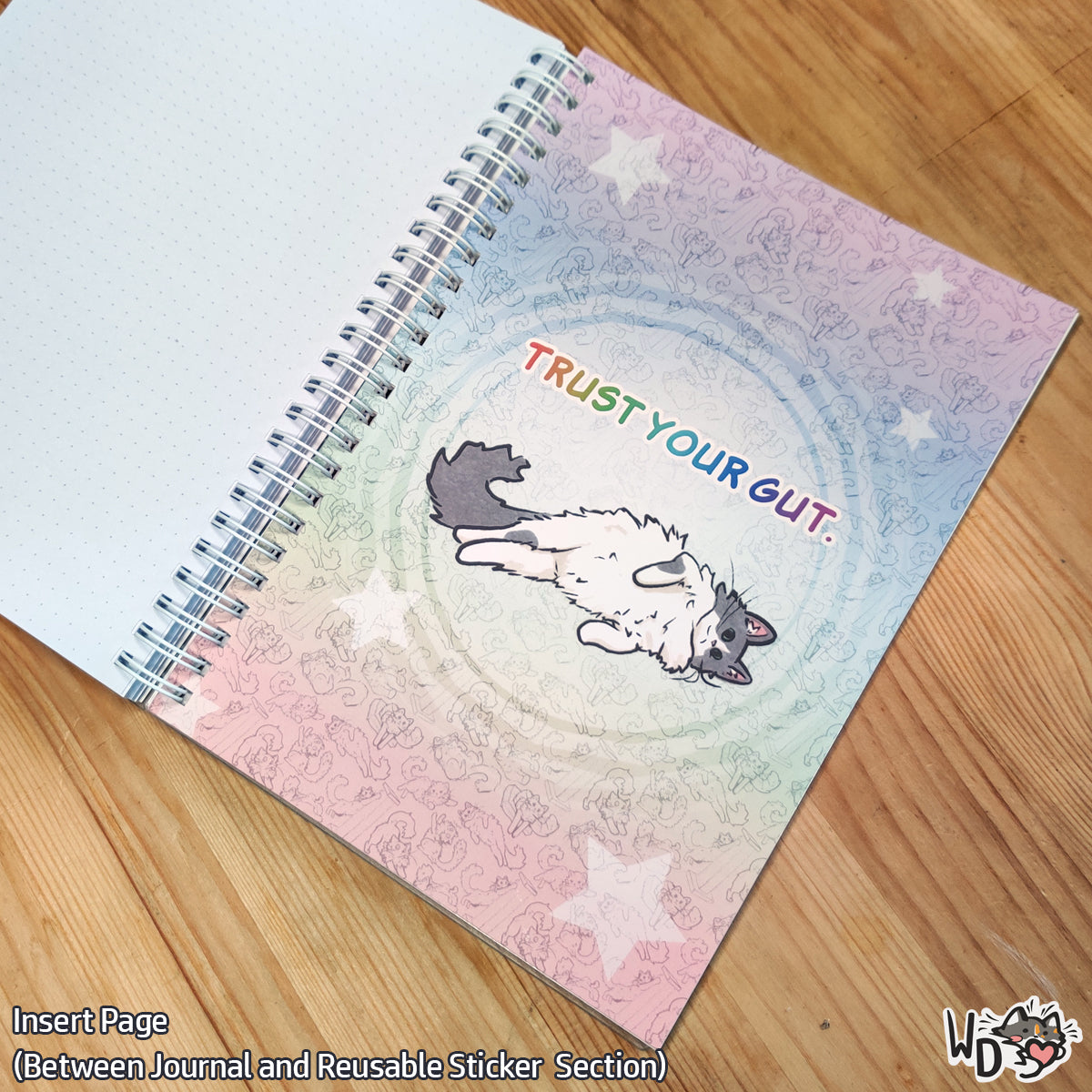 Reusable sticker and journal Book - Paws off my Stuff, please