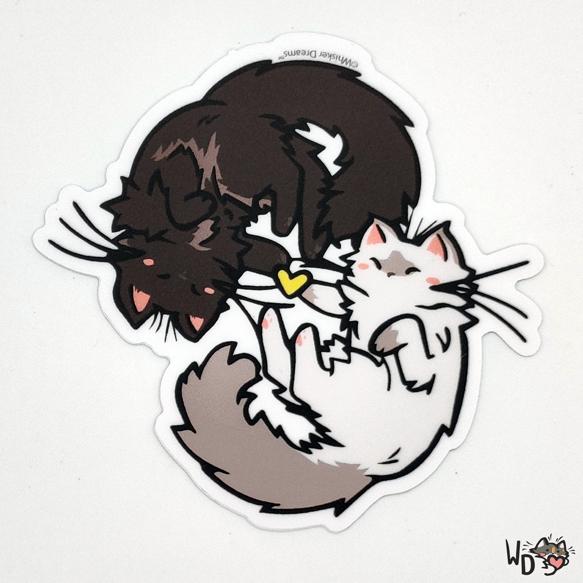 Sticker - Pawheart (Black and White)