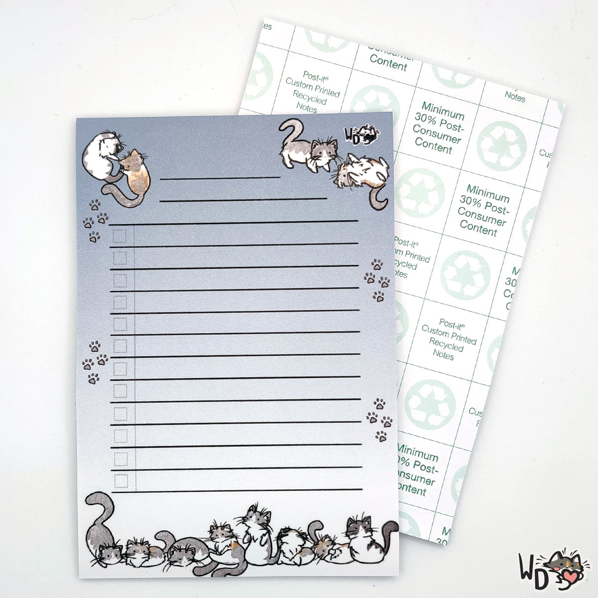 "Play Hard" Post-it 6" x 4" Notepad (25 Sheets)