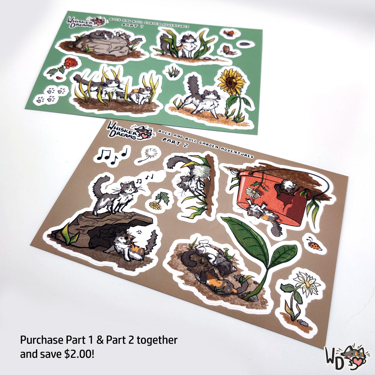 Sticker Sheet - Rock and Roll Garden Adventures - Part 2