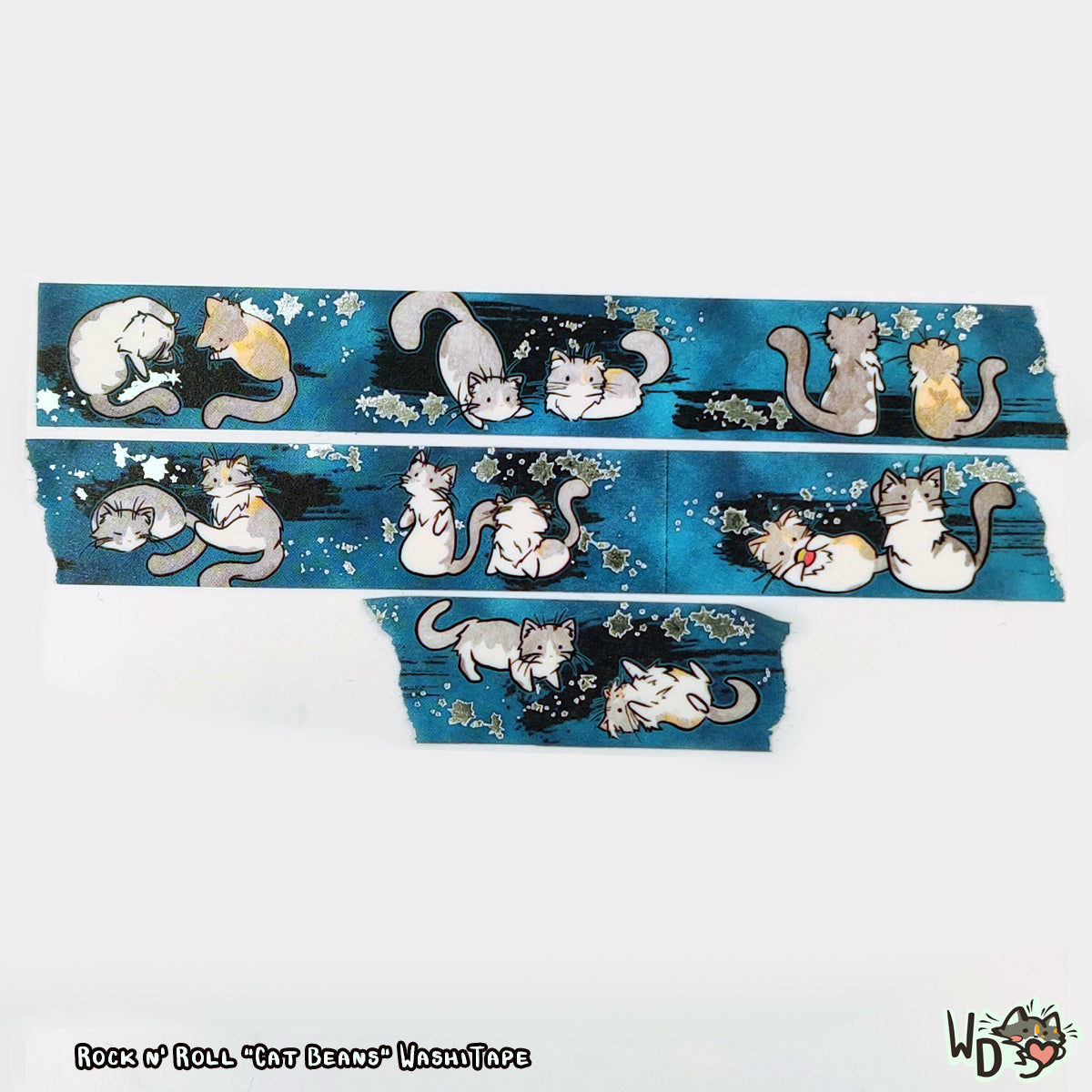 Washi Tape - Rock n' Roll "Bean Cat" Washi Tape