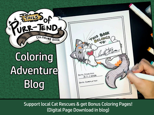Tails of Purr-tend Coloring Adventure Blog
