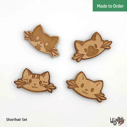 Magnet Set - Cat Clutter (Set of 4)