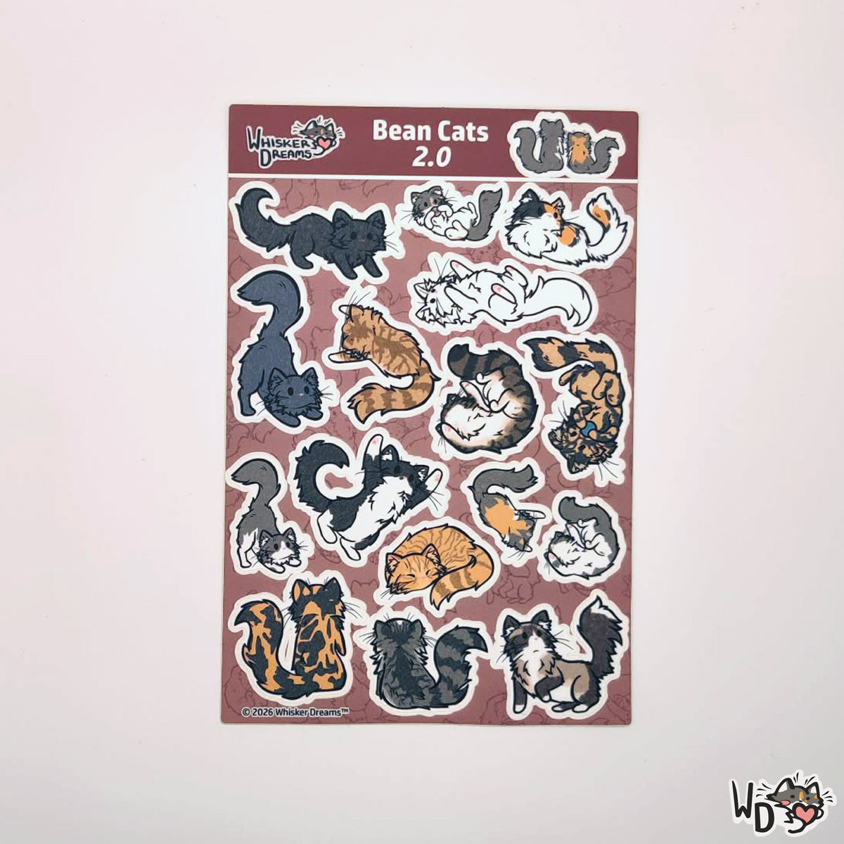 Sticker Sheet - Bean Cats 2.0