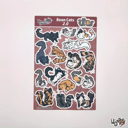 Sticker Sheet - Bean Cats 2.0