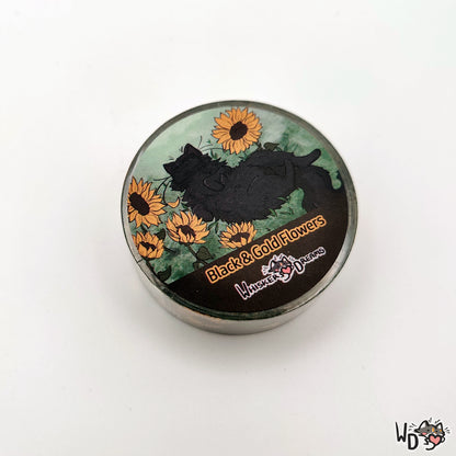 Washi Tape - Black and Gold Flowers