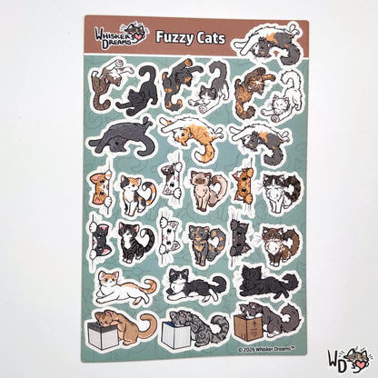 Sticker Sheet - Fuzzy Cats