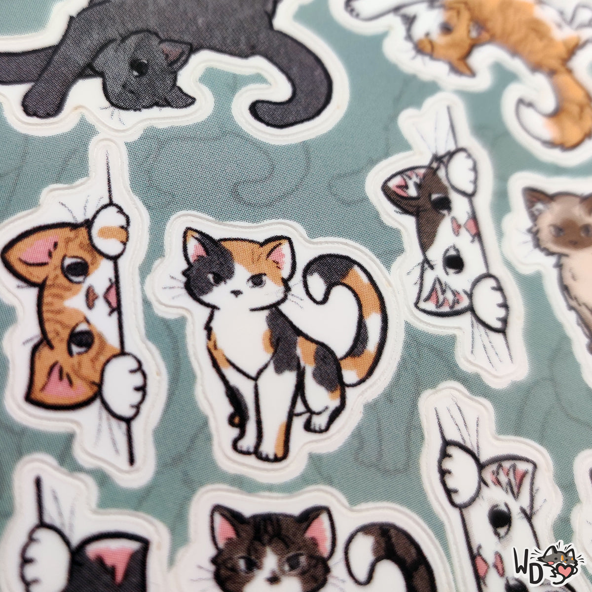 Sticker Sheet - Fuzzy Cats