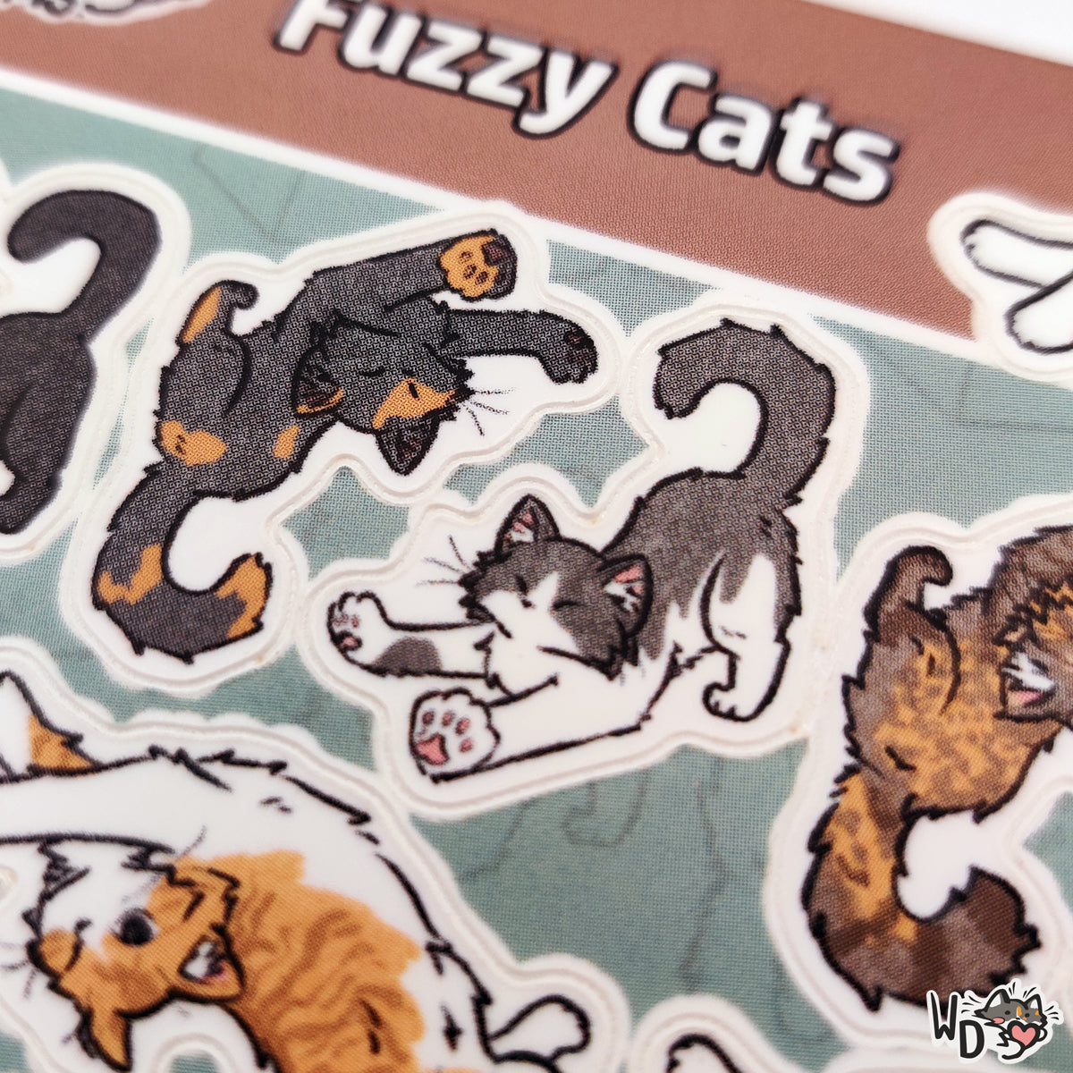 Sticker Sheet - Fuzzy Cats