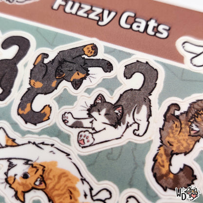 Sticker Sheet - Fuzzy Cats