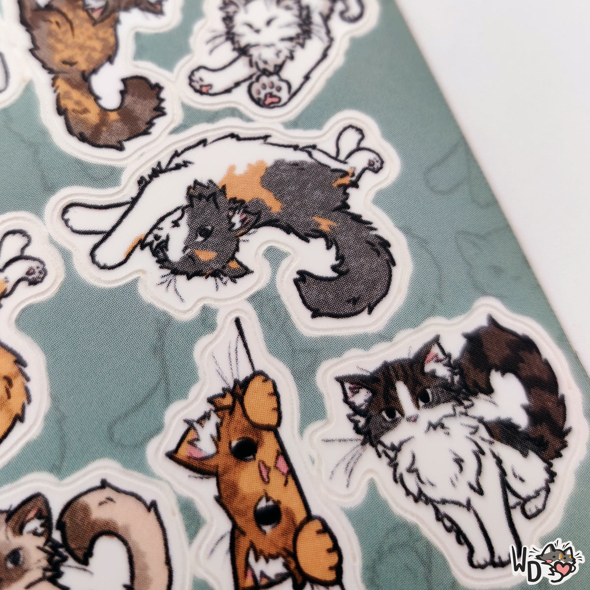 Sticker Sheet - Fuzzy Cats