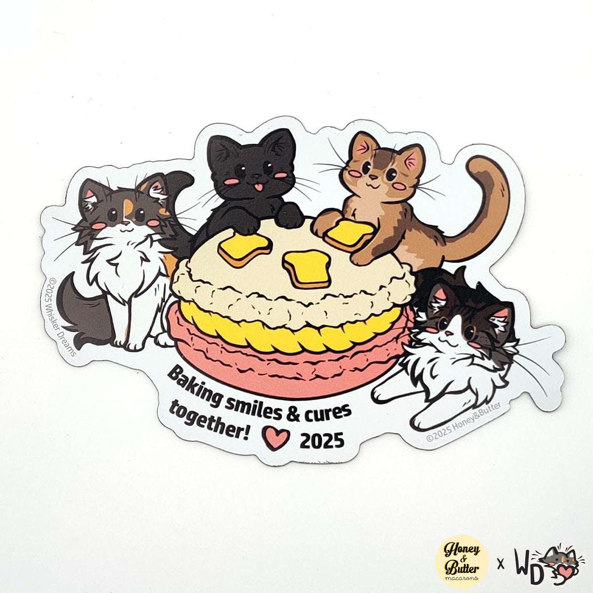 Ma-Cat-aron Fridge Magnet - H&B Collab
