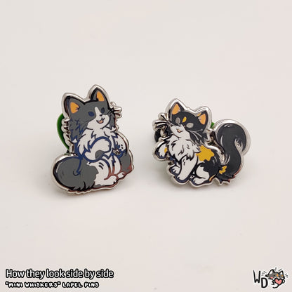 "Mini Whiskers" Lapel Pins