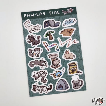 Sticker Sheet - Paw-lay Time