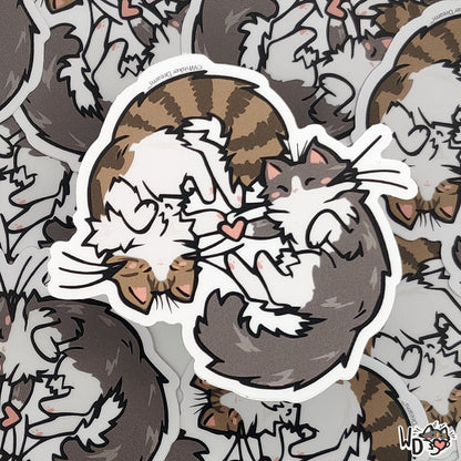 Sticker - Pawheart (Original: Bandit and Ghost)