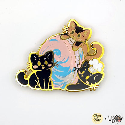 Trio Cats Lapel Pin - H&B Collab