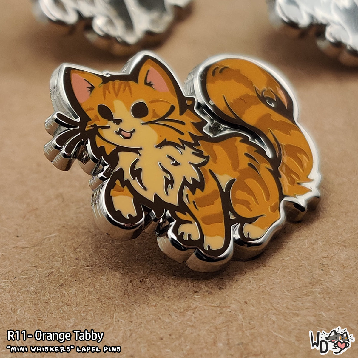 "Mini Whiskers" Lapel Pins