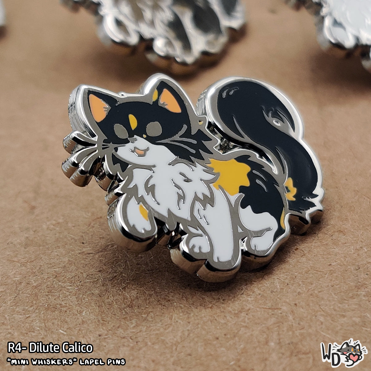 "Mini Whiskers" Lapel Pins