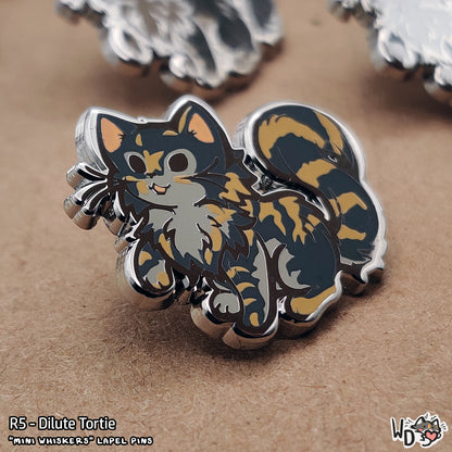 "Mini Whiskers" Lapel Pins