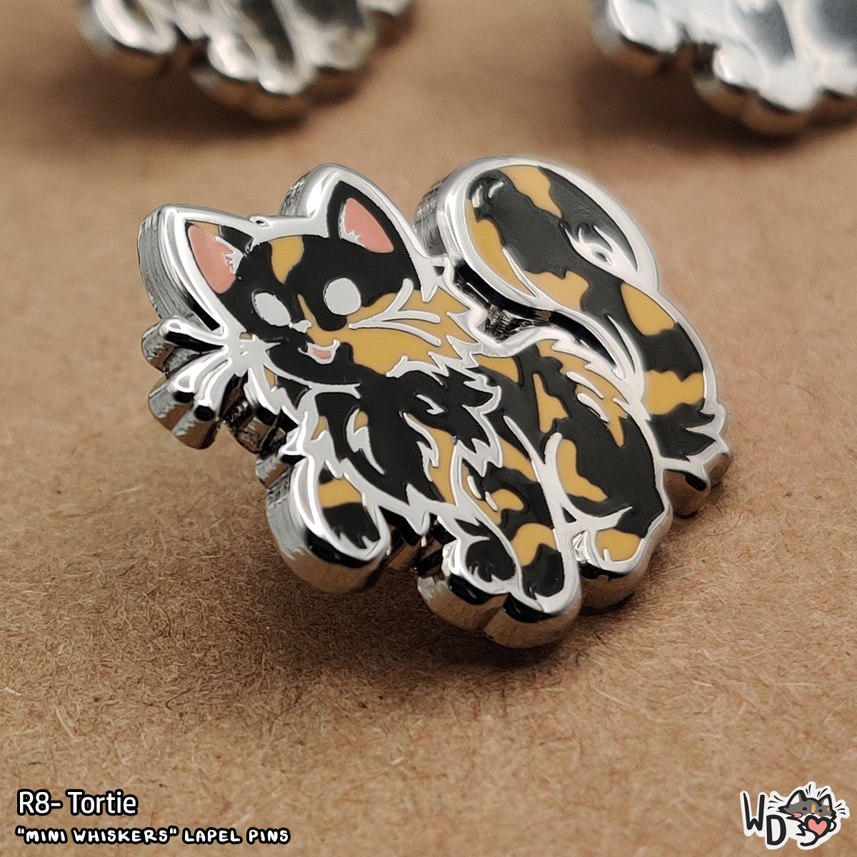 "Mini Whiskers" Lapel Pins