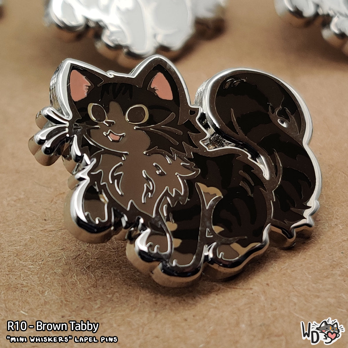 "Mini Whiskers" Lapel Pins