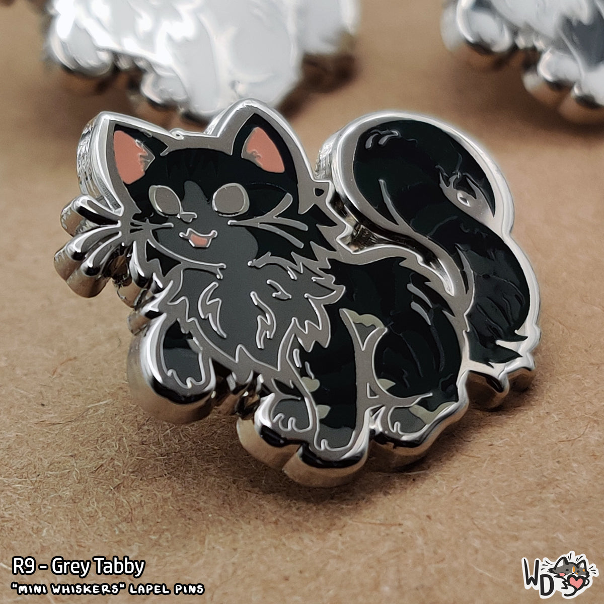 "Mini Whiskers" Lapel Pins