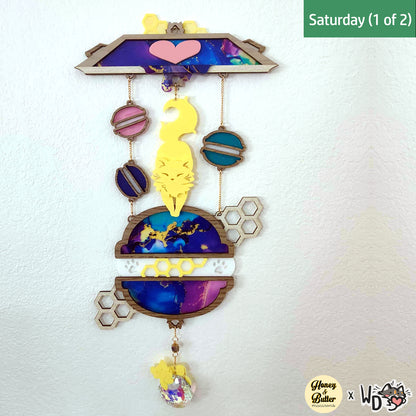 Honey & Butter x Whisker Dreams Collaboration Suncatcher - Saturday