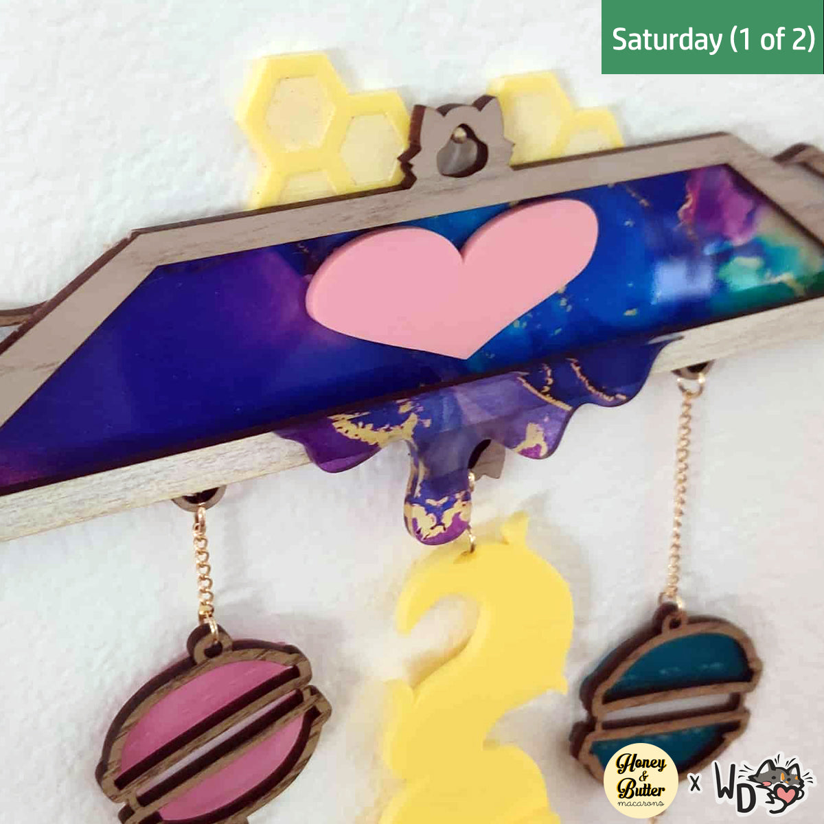 Honey & Butter x Whisker Dreams Collaboration Suncatcher - Saturday