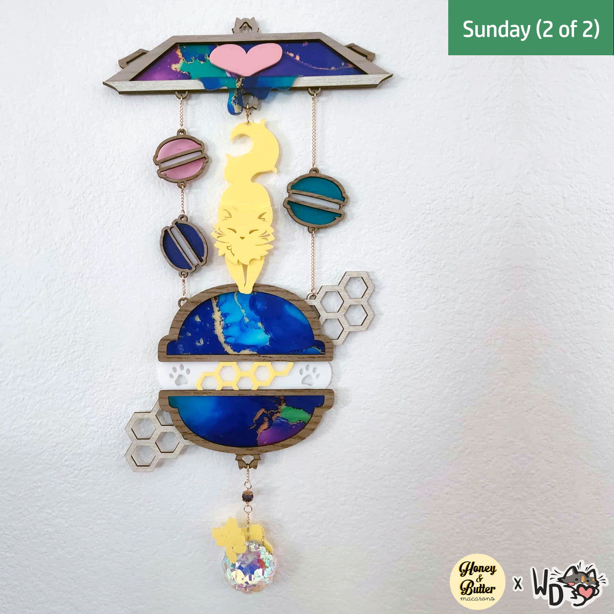 Honey & Butter x Whisker Dreams Collaboration Suncatcher - Sunday