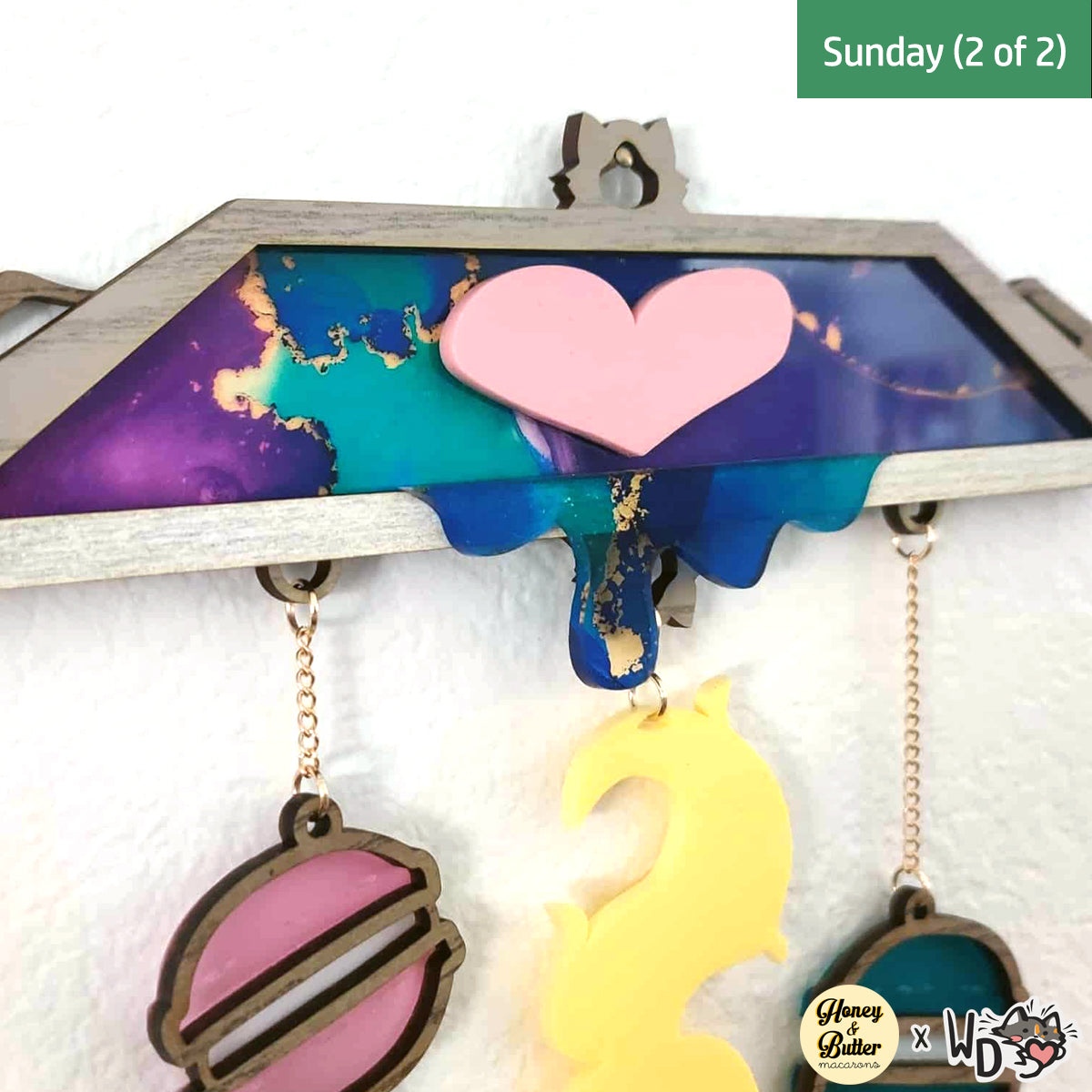 Honey & Butter x Whisker Dreams Collaboration Suncatcher - Sunday