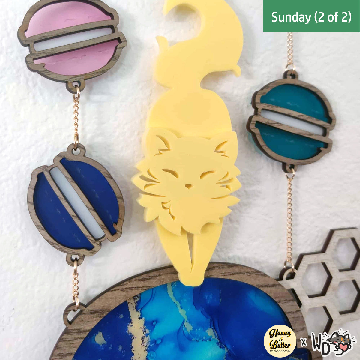 Honey & Butter x Whisker Dreams Collaboration Suncatcher - Sunday