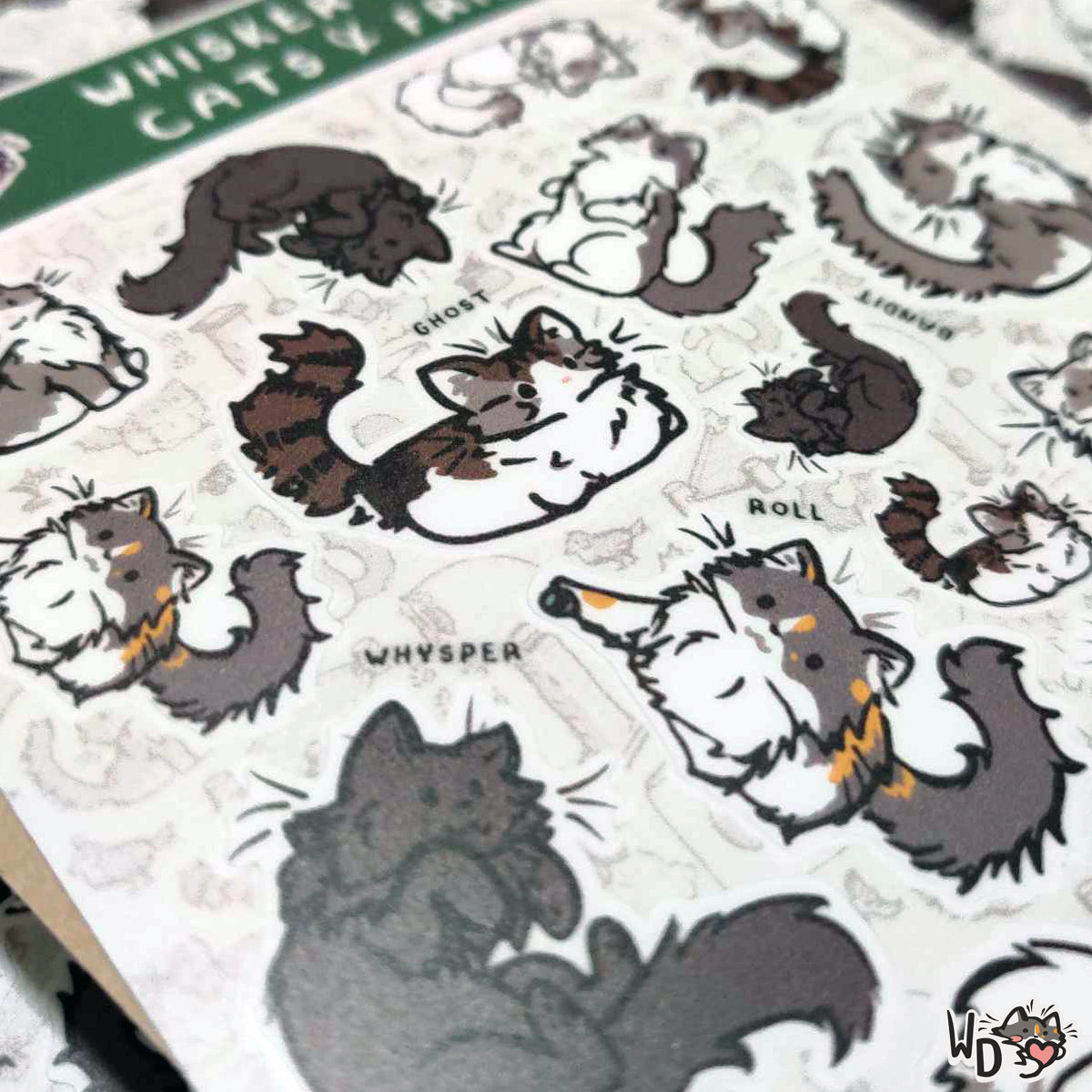 Sticker Sheet - Whisker Dreams Cats & Friends