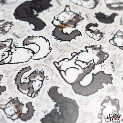 Sticker Sheet - Whisker Dreams Cats & Friends